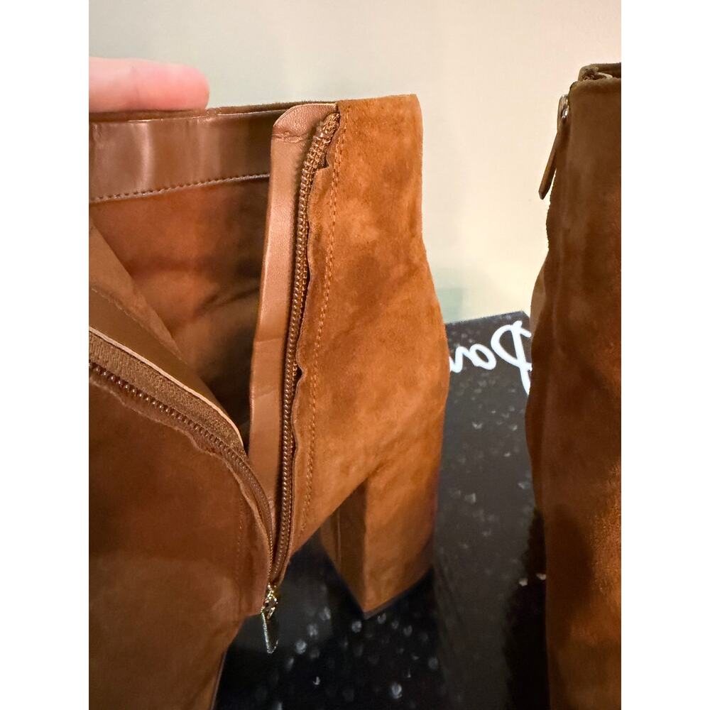 ✨ Sam Edelman Azra Brown Suede Ankle Boots – Size 7.5 ✨ - Picture 9 of 9